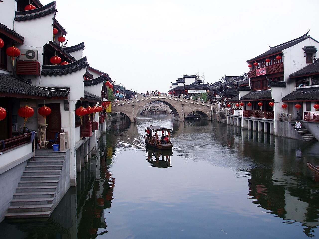 Qibao · csatornák és hidak